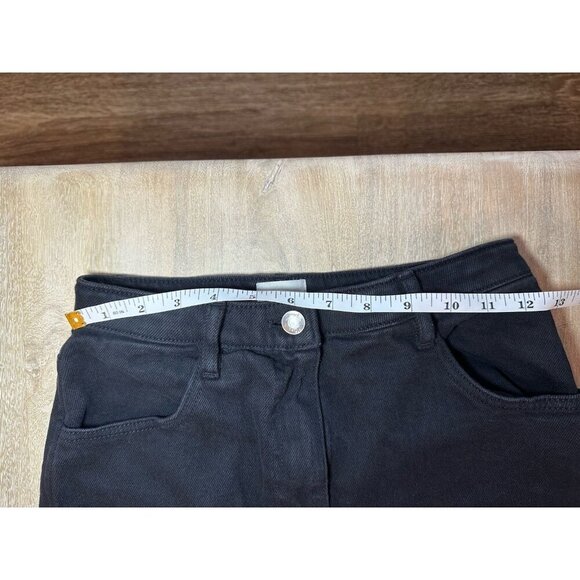 Aritzia Wilfred Free Black Modern Canvas Utility Straight Leg Pants Size 2 - Picture 5 of 8